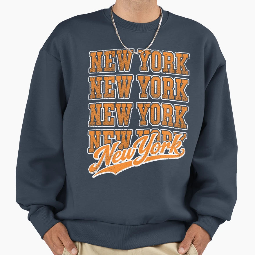 New York Throwback Sweatshirt - Novelty Apparel Men Women - T-Shirt, Sweatshirt, Hoodie
