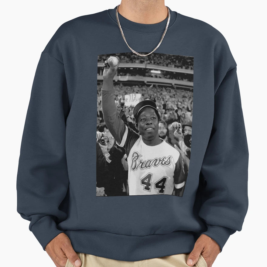 H Aaron Rip Hammerin Hank Xw3 Sweatshirt - Minimalist Print Men Women - T-Shirt, Sweatshirt, Hoodie
