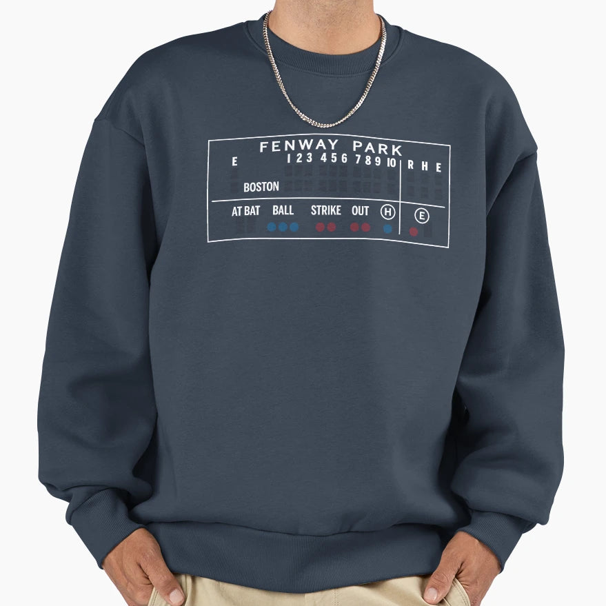 Boston Fenway Sign Sweatshirt - Casual Everyday Wear Men Women - T-Shirt, Sweatshirt, Hoodie