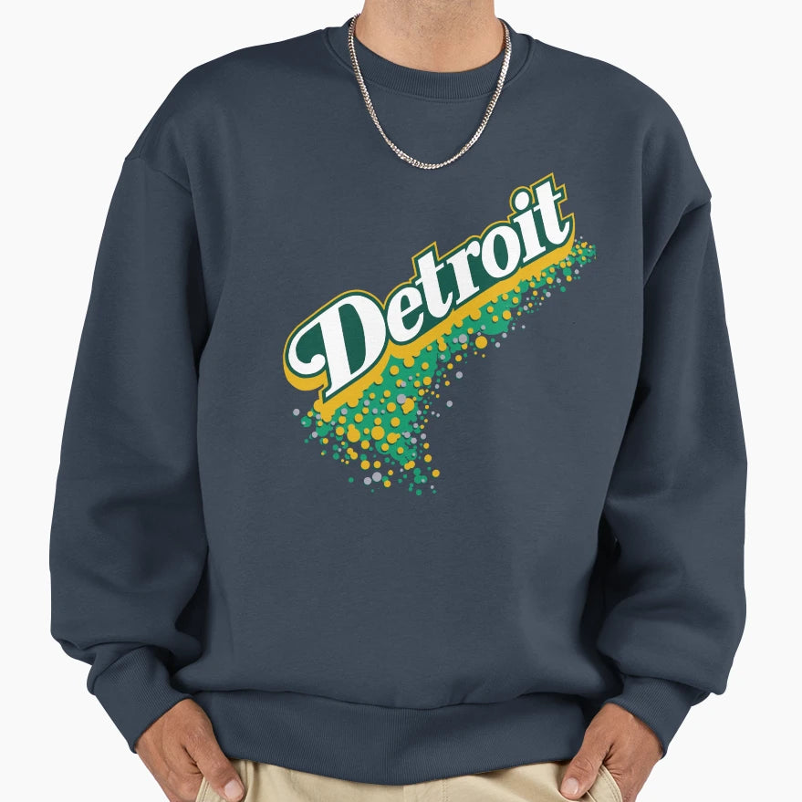 Detroit Ginger Ale Bubbly Vernors Sweatshirt - Unique Graphic Unisex - T-Shirt, Sweatshirt, Hoodie