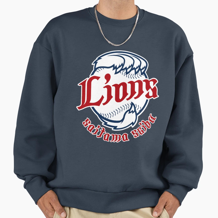 Seibu Lions Crest Logo Sweatshirt - Custom Art Print for Adults - T-Shirt, Sweatshirt, Hoodie