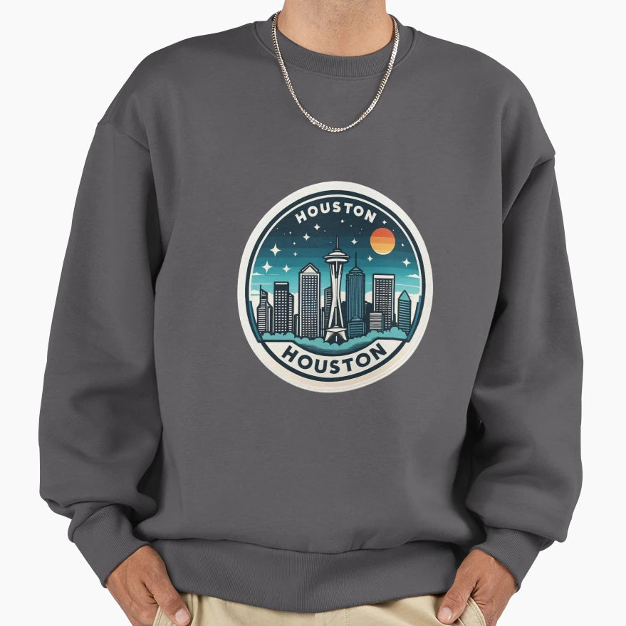 Houston Sweatshirt - Unique Graphic for Adults - T-Shirt, Sweatshirt, Hoodie