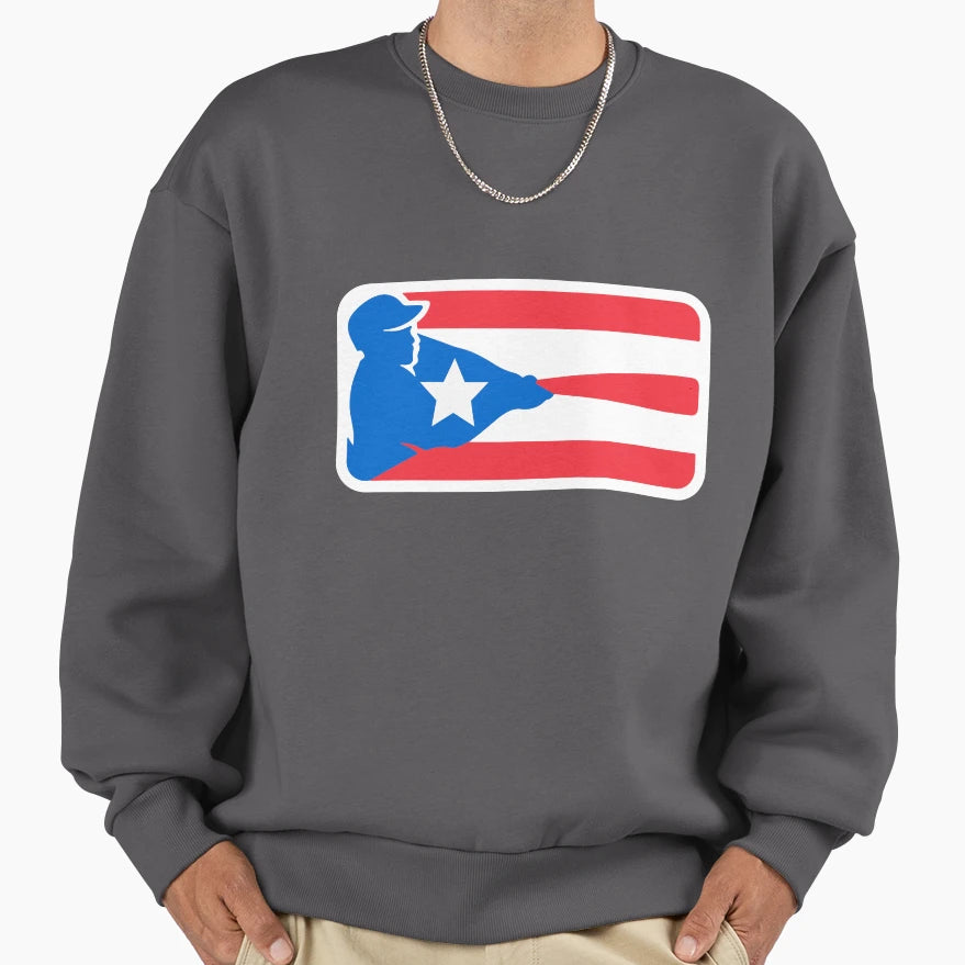 Puerto Rican Baseball Sweatshirt - Casual Everyday Wear Unisex - T-Shirt, Sweatshirt, Hoodie
