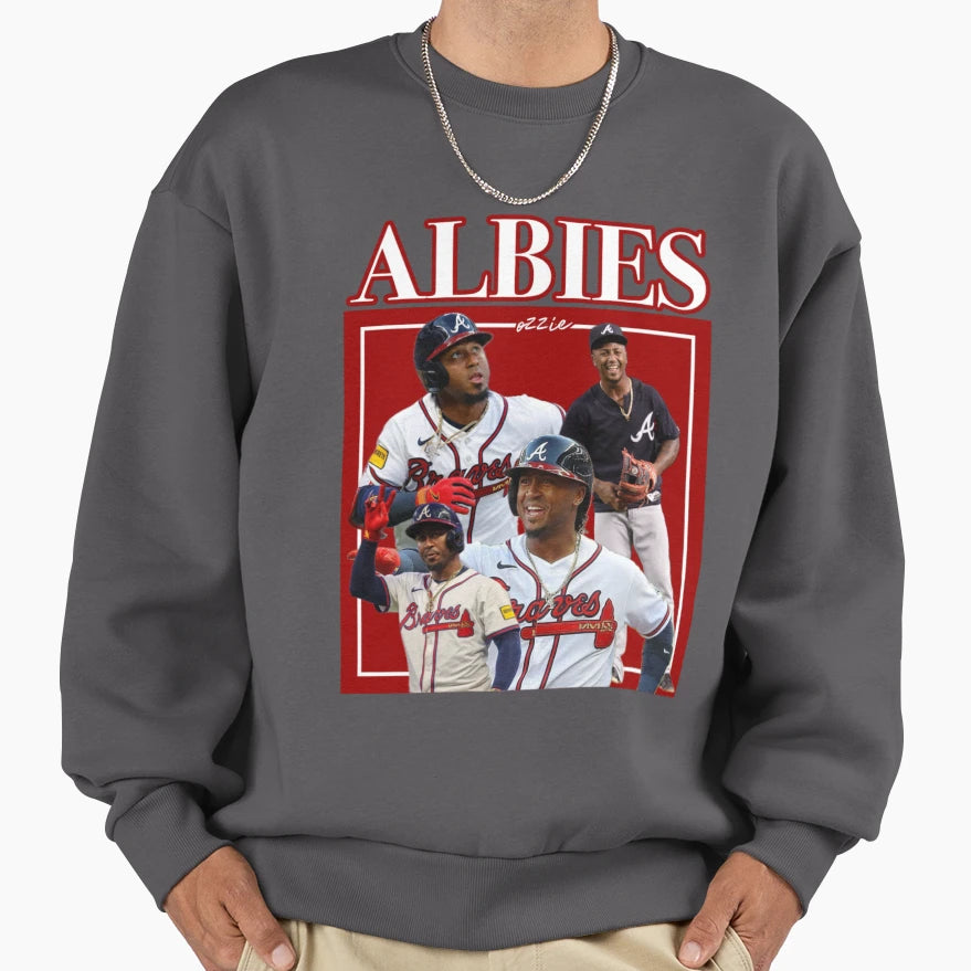 Ozzie Albies Sweatshirt - Novelty Apparel Unisex - T-Shirt, Sweatshirt, Hoodie