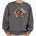 Maryland Flag Crab Sweatshirt - Trendy Graphic Men Women - T-Shirt, Sweatshirt, Hoodie