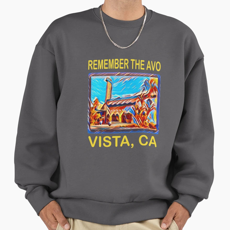 Avo Theater Vista California Vista Sweatshirt - Unique Graphic for Adults - T-Shirt, Sweatshirt, Hoodie