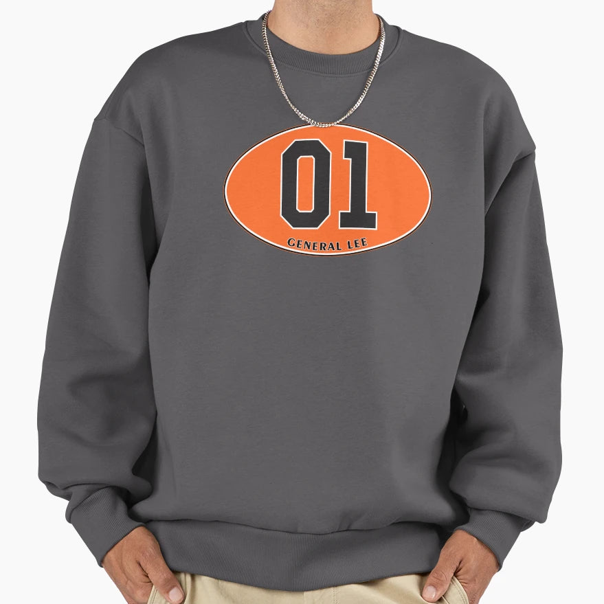 General Lee Euro Sweatshirt - Fun Novelty Design for Adults - T-Shirt, Sweatshirt, Hoodie
