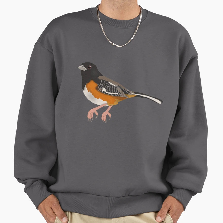 Eastern Towhee Sweatshirt - Aesthetic Graphic for Adults - T-Shirt, Sweatshirt, Hoodie