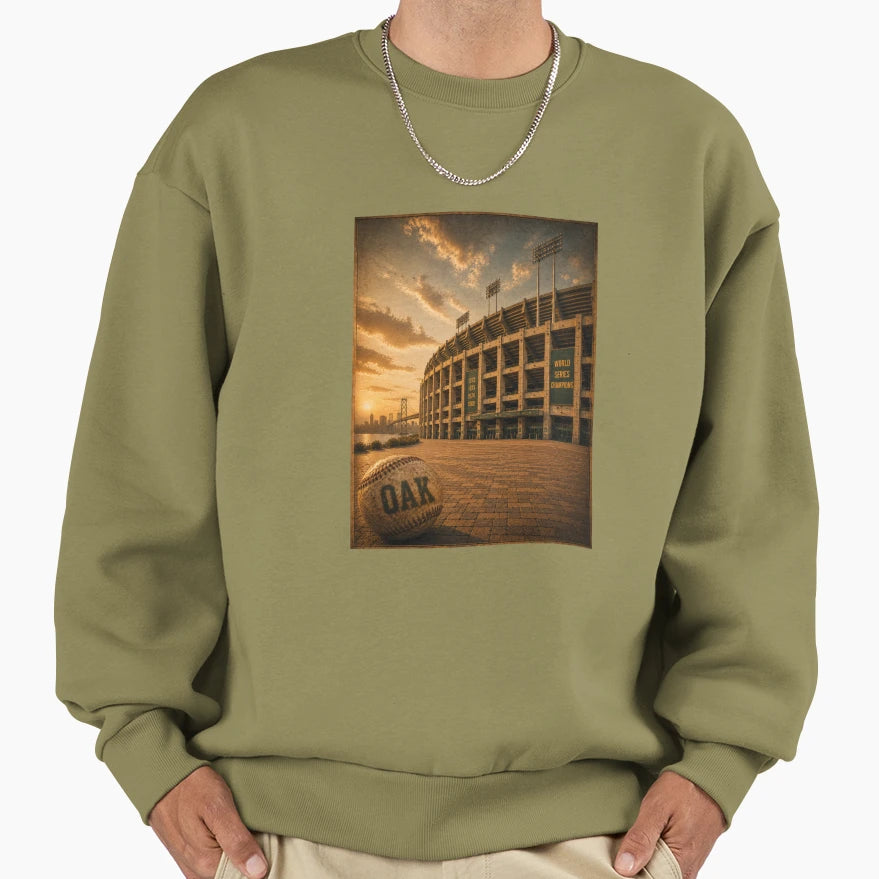 Oakland Baseball Haven Sweatshirt - Trendy Graphic Men Women - T-Shirt, Sweatshirt, Hoodie
