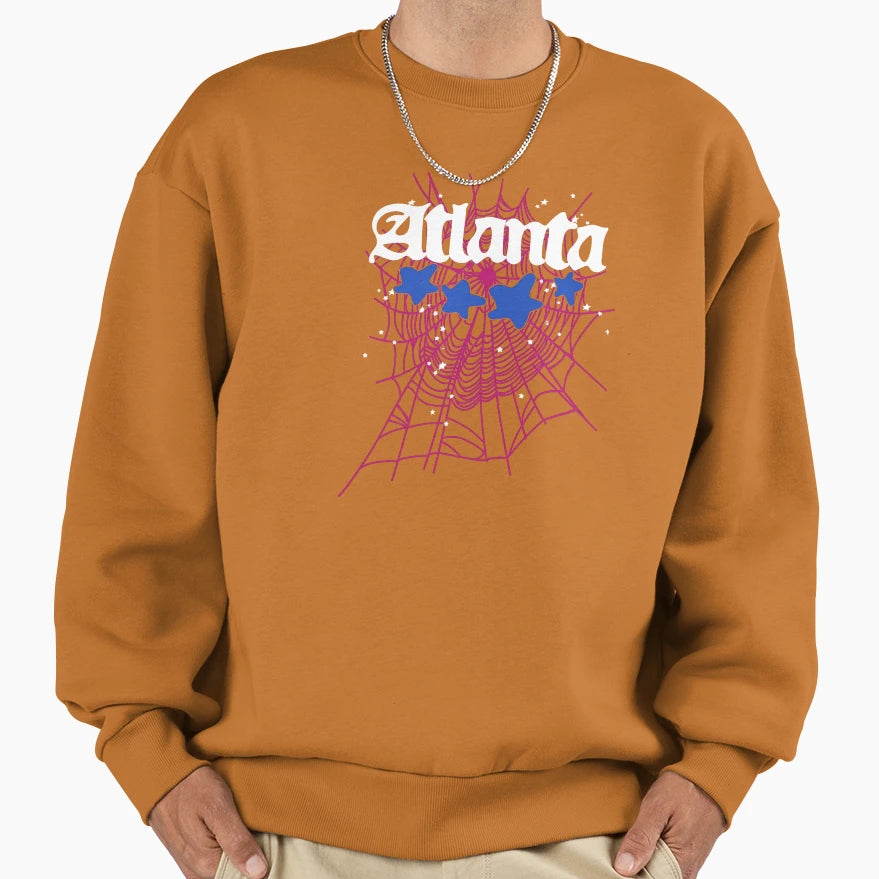 Atlanta White Sweatshirt - Streetwear Style Men Women - T-Shirt, Sweatshirt, Hoodie