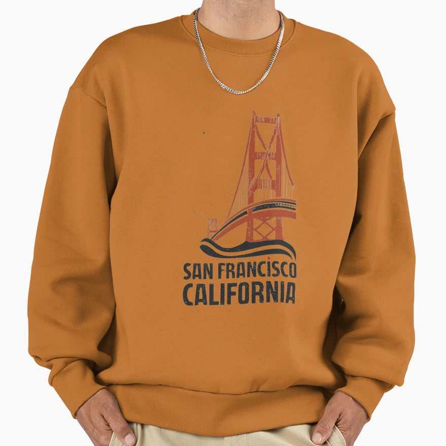San Francisco California Sweatshirt - Novelty Apparel Men Women - T-Shirt, Sweatshirt, Hoodie