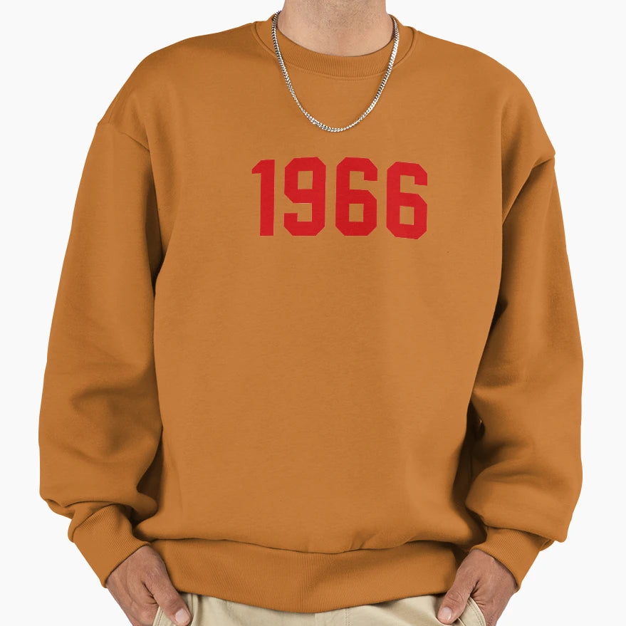 1966 Union Red 2 Sweatshirt - Minimalist Print for Adults - T-Shirt, Sweatshirt, Hoodie
