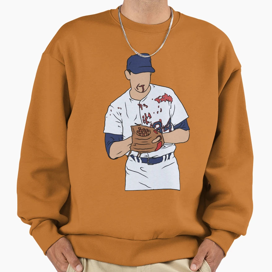 Bloody Nolan Ryan Sweatshirt - Custom Art Print for Adults - T-Shirt, Sweatshirt, Hoodie