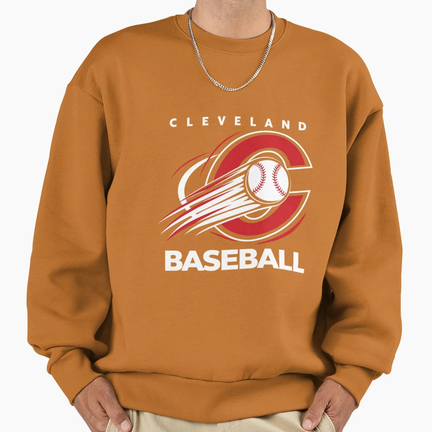 Cleveland Indians Baseball Sweatshirt - Aesthetic Graphic Men Women - T-Shirt, Sweatshirt, Hoodie
