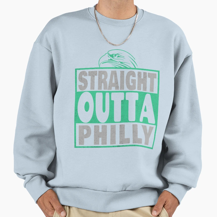 Straight Outta Philly Sweatshirt - Graphic Print Unisex - T-Shirt, Sweatshirt, Hoodie