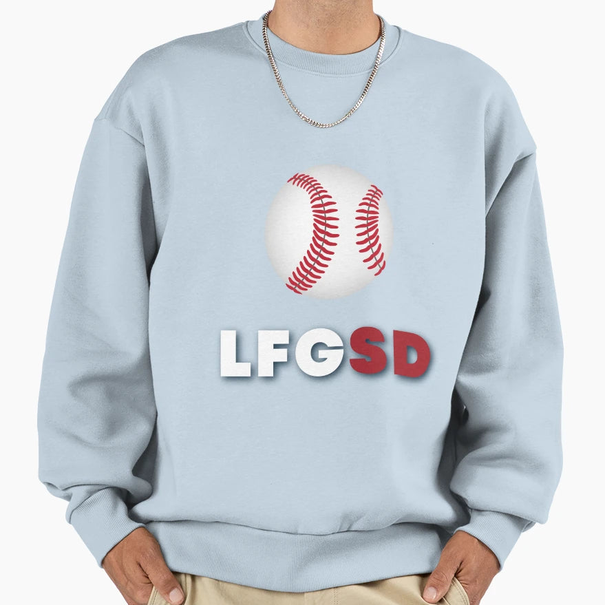 Lfgsd Baseball And Sweatshirt - Trendy Graphic Men Women - T-Shirt, Sweatshirt, Hoodie