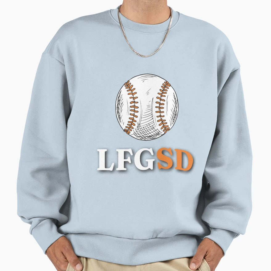 Lfgsd Baseball And Sweatshirt - Unique Graphic for Adults - T-Shirt, Sweatshirt, Hoodie