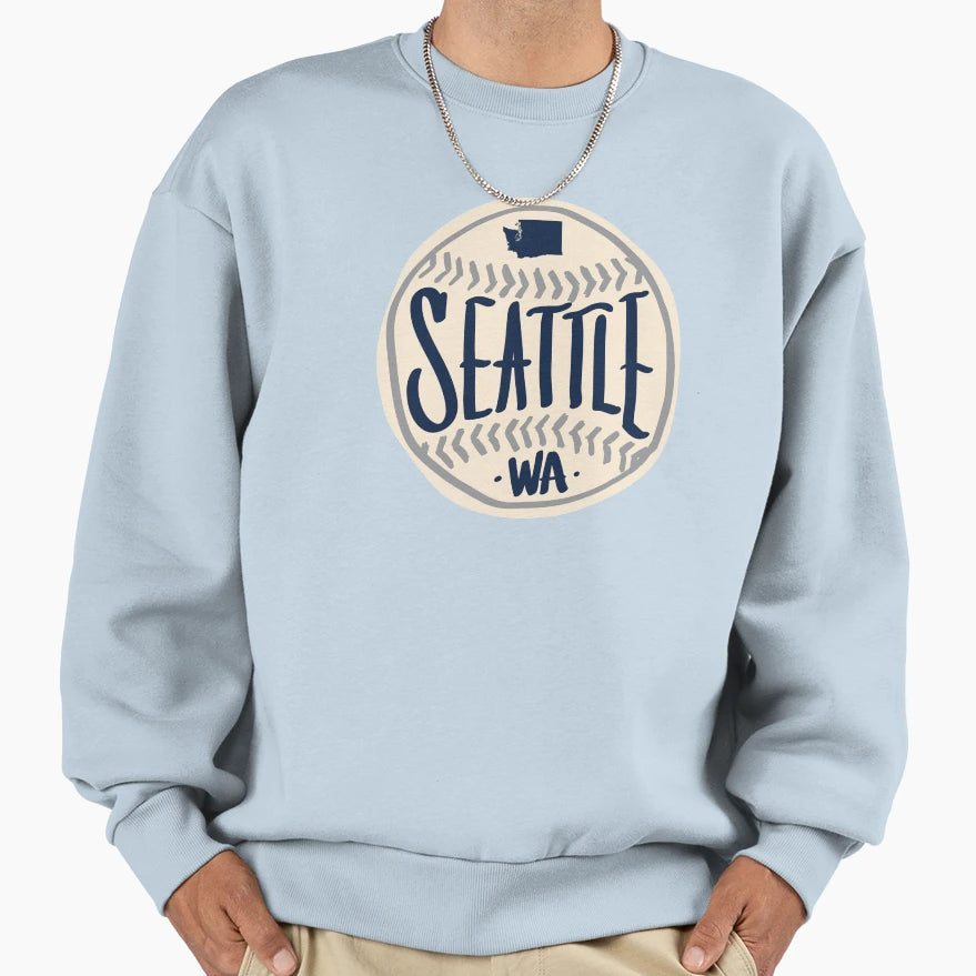 Seattle Washington Hand Drawn Sweatshirt - Minimalist Print Men Women - T-Shirt, Sweatshirt, Hoodie