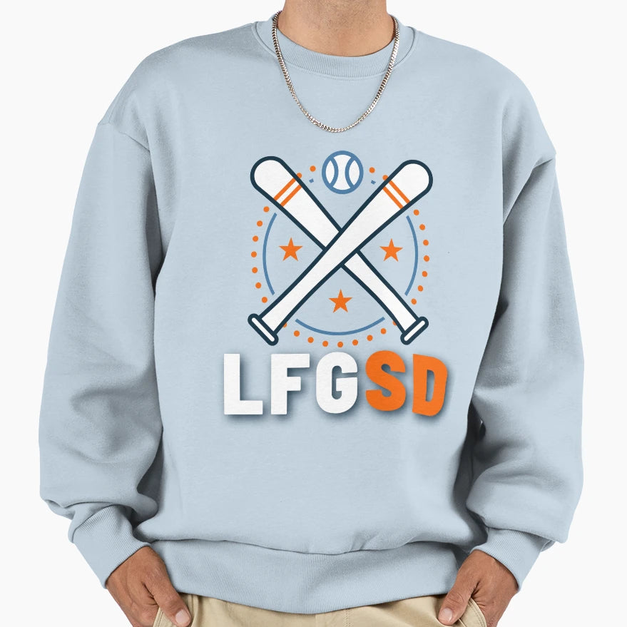 Lfgsd Baseball And Sweatshirt - Minimalist Print Men Women - T-Shirt, Sweatshirt, Hoodie