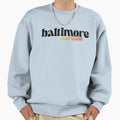 Orange Good Morning Baltimore Sweatshirt - Graphic Print Unisex - T-Shirt, Sweatshirt, Hoodie