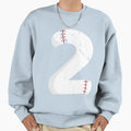 2 Birthday Baseball Number 2 Sweatshirt - Trendy Graphic for Adults - T-Shirt, Sweatshirt, Hoodie