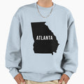 Atlanta Georgia State Silhouette Sweatshirt - Graphic Print Unisex - T-Shirt, Sweatshirt, Hoodie