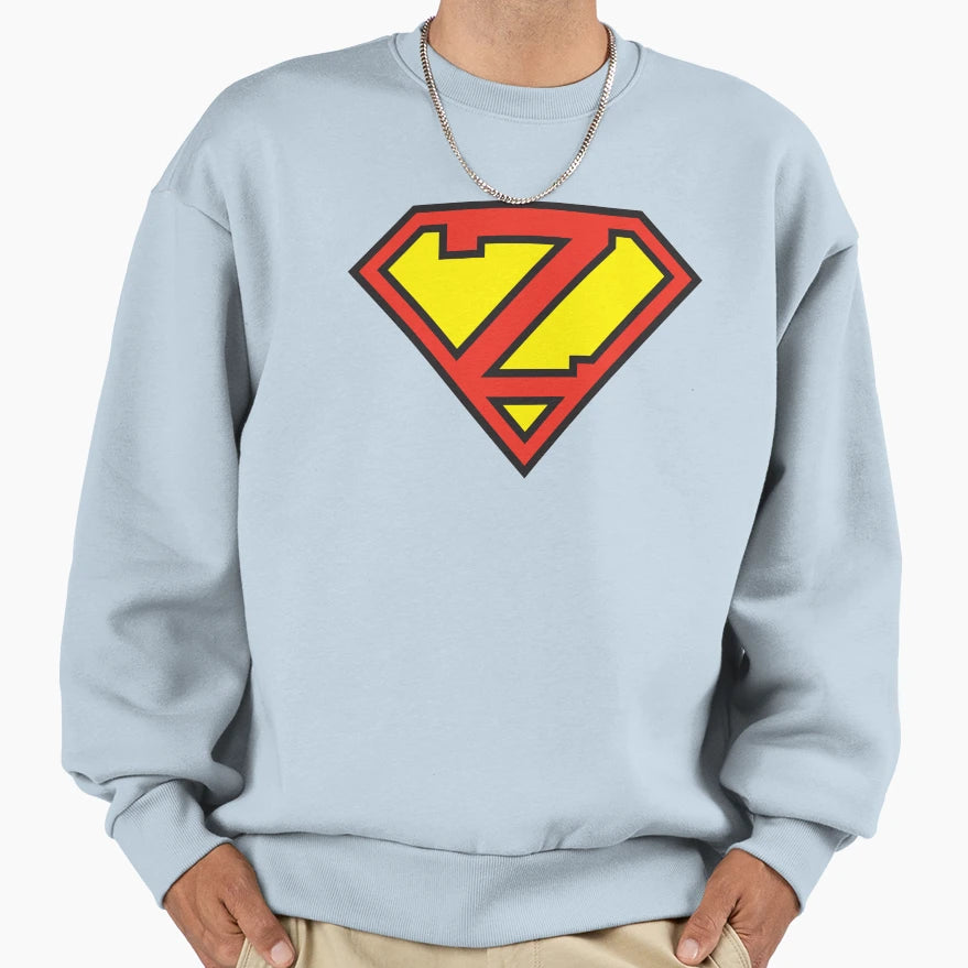 Super Initials Z Sweatshirt - Graphic Print Men Women - T-Shirt, Sweatshirt, Hoodie