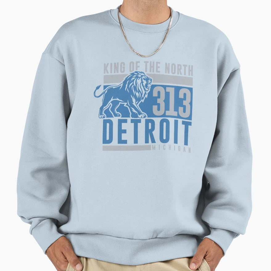 313 Lions Sweatshirt - Trendy Graphic Unisex - T-Shirt, Sweatshirt, Hoodie
