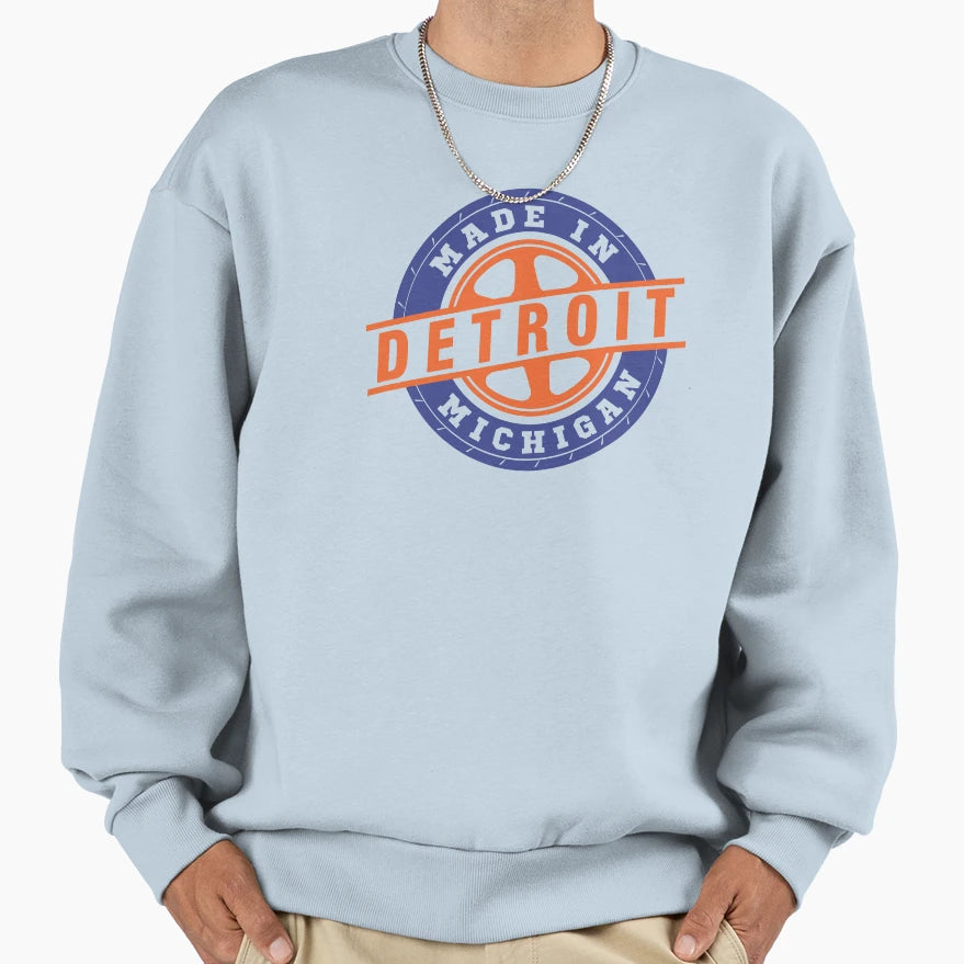 Made Detroit Sweatshirt - Novelty Apparel for Adults - T-Shirt, Sweatshirt, Hoodie