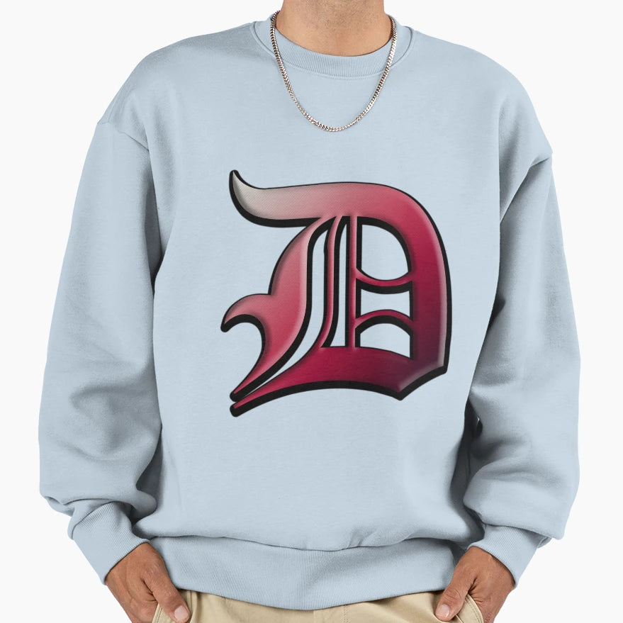 Letter D Sweatshirt - Minimalist Print for Adults - T-Shirt, Sweatshirt, Hoodie