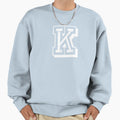 K Letter College Script University Sweatshirt - Minimalist Print Men Women - T-Shirt, Sweatshirt, Hoodie