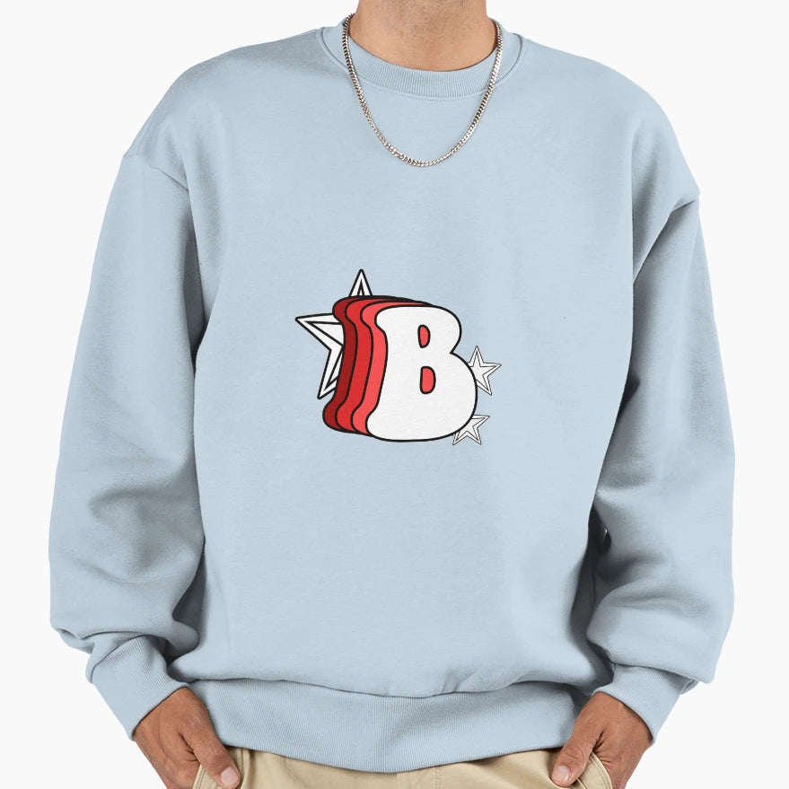 Letter B Sweatshirt - Streetwear Style for Adults - T-Shirt, Sweatshirt, Hoodie