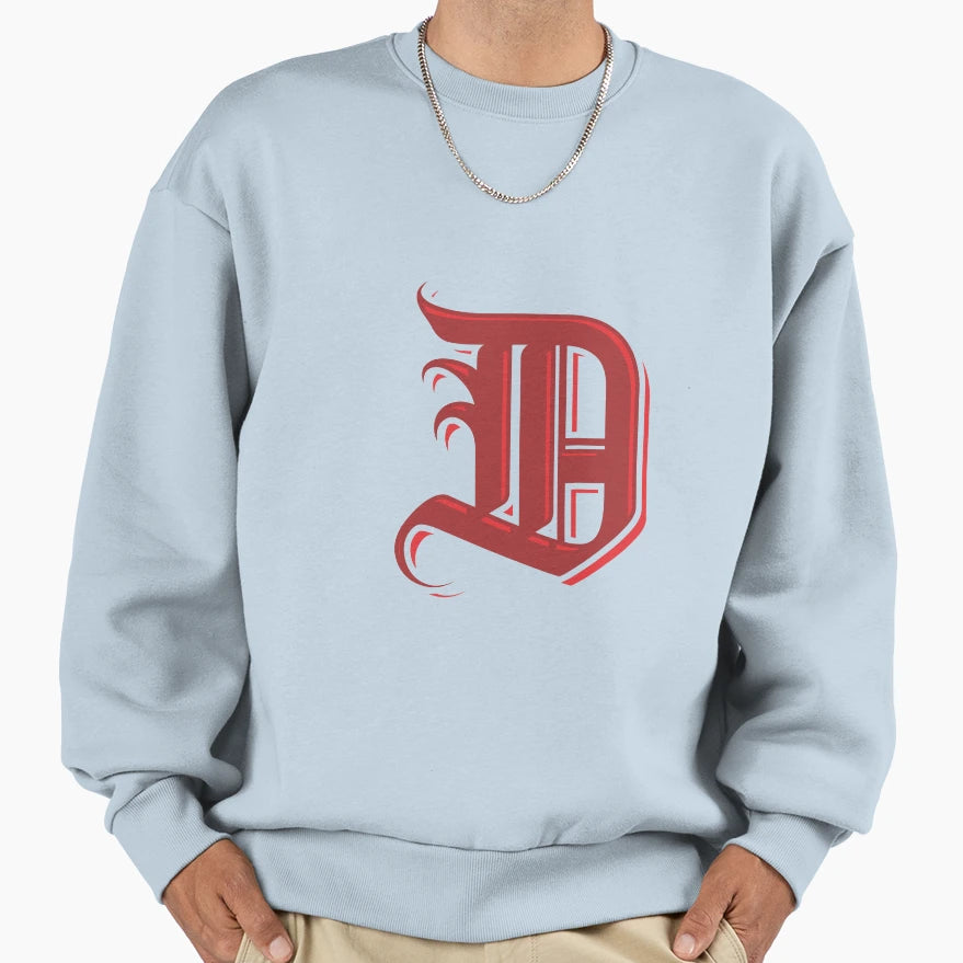 Colorful Alphabet D Sweatshirt - Minimalist Print Unisex - T-Shirt, Sweatshirt, Hoodie