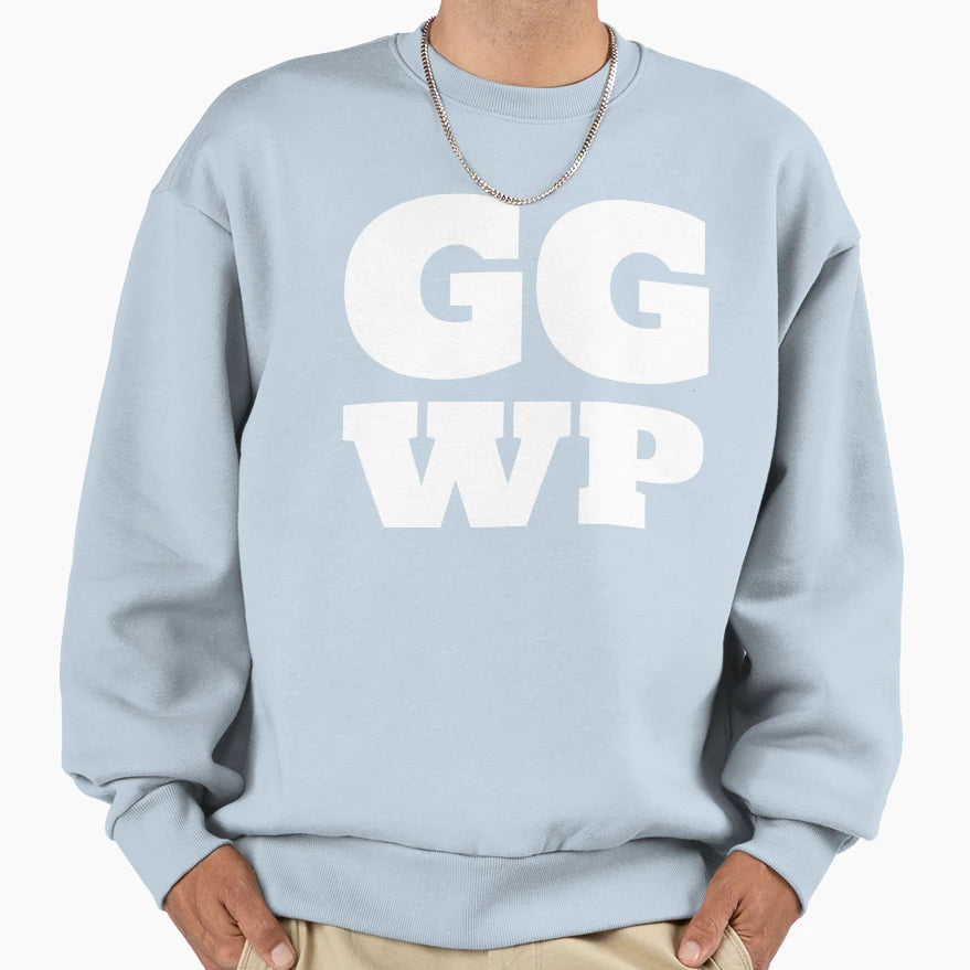 Gg Wp Gamer Slang Good Game Well Sweatshirt - Aesthetic Graphic Men Women - T-Shirt, Sweatshirt, Hoodie