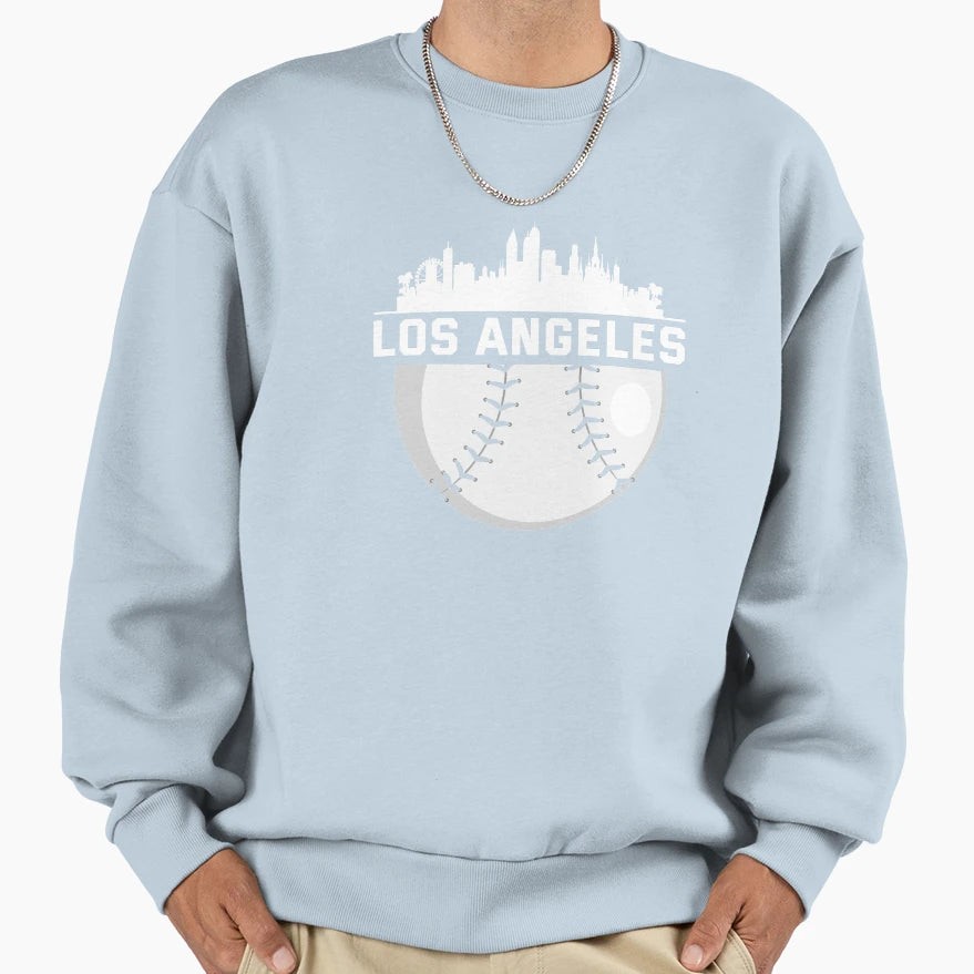 Los Angeles City Skyline Sweatshirt - Casual Everyday Wear Men Women - T-Shirt, Sweatshirt, Hoodie