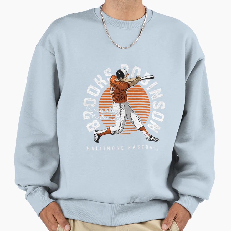 Brooks Robinson Emblem Sweatshirt - Custom Art Print for Adults - T-Shirt, Sweatshirt, Hoodie