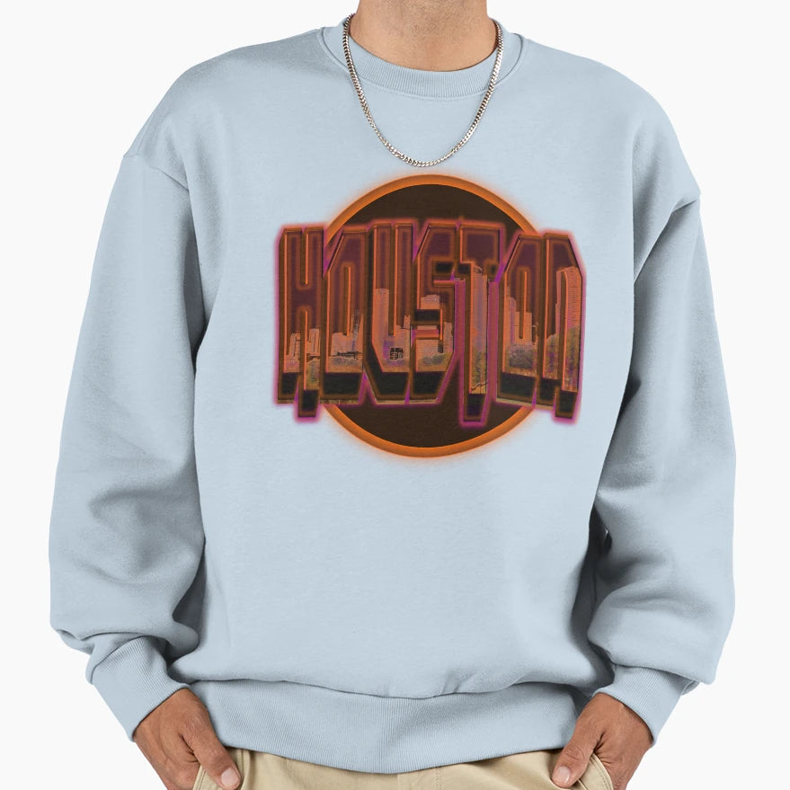 Houston Hustlers Skyline 1 Sweatshirt - Graphic Print Men Women - T-Shirt, Sweatshirt, Hoodie