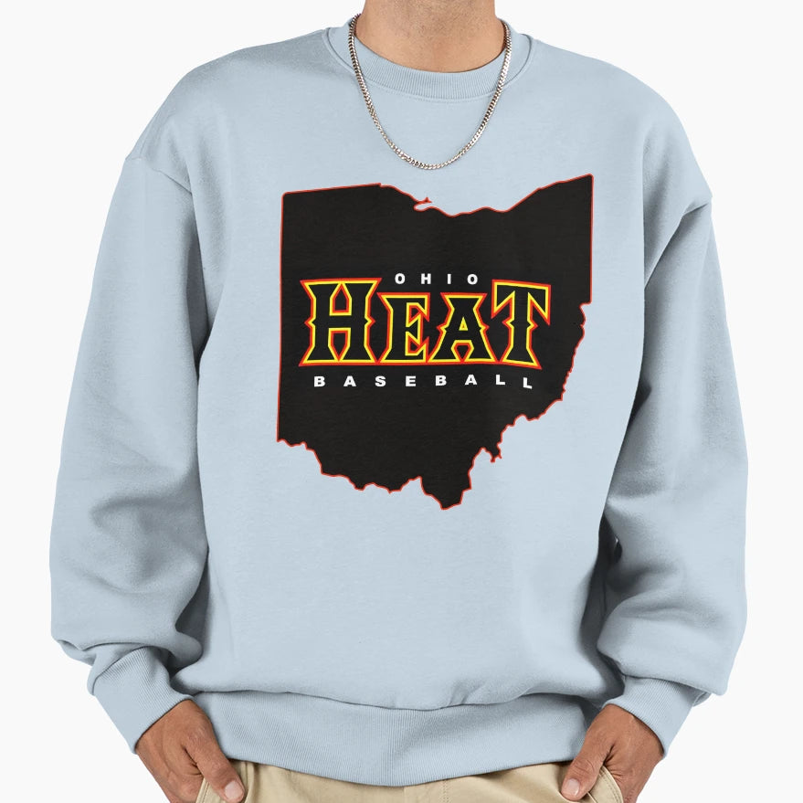 Ohio Heat Baseball Sweatshirt - Graphic Print Unisex - T-Shirt, Sweatshirt, Hoodie