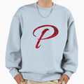 Letter P Red Rose Sweatshirt - Aesthetic Graphic Men Women - T-Shirt, Sweatshirt, Hoodie