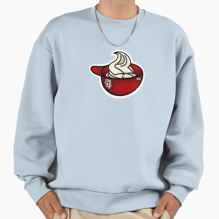 St Louis Ice Cream Helmet Soft Sweatshirt - Custom Art Print Men Women - T-Shirt, Sweatshirt, Hoodie