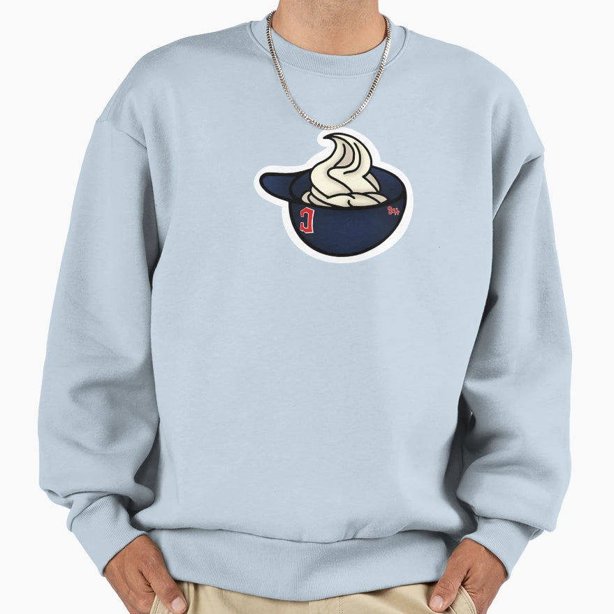 Cleveland Ice Cream Helmet Soft Sweatshirt - Novelty Apparel for Adults - T-Shirt, Sweatshirt, Hoodie