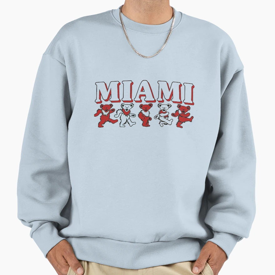 Miami Bears Sweatshirt - Aesthetic Graphic Unisex - T-Shirt, Sweatshirt, Hoodie