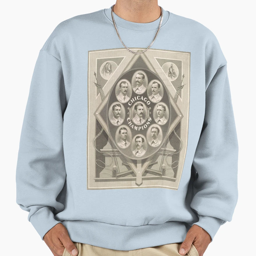 Chicago White Stockings Cubs Champions Sweatshirt - Novelty Apparel Unisex - T-Shirt, Sweatshirt, Hoodie