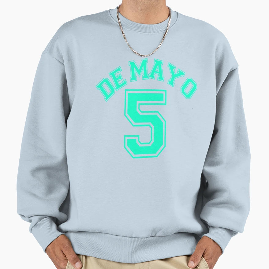 Cinco De Mayo No 5 Sports Jersey Sweatshirt - Graphic Print Men Women - T-Shirt, Sweatshirt, Hoodie