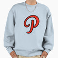 Initial Monogram P Sweatshirt - Aesthetic Graphic Men Women - T-Shirt, Sweatshirt, Hoodie