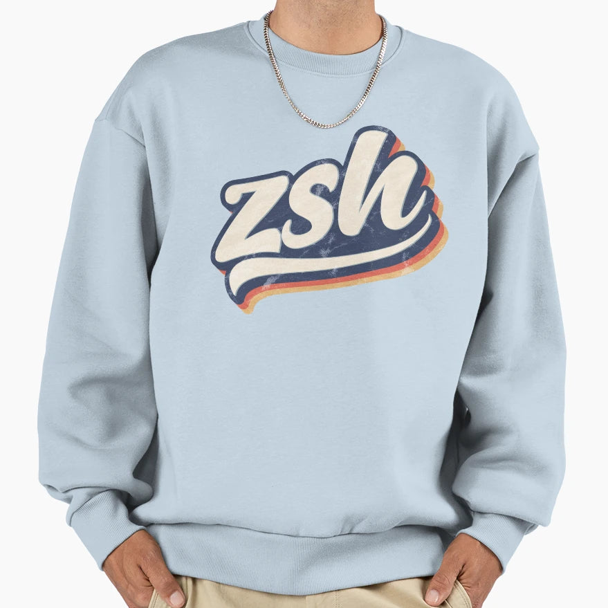 Zsh Worn Zshell Sweatshirt - Trendy Graphic Unisex - T-Shirt, Sweatshirt, Hoodie