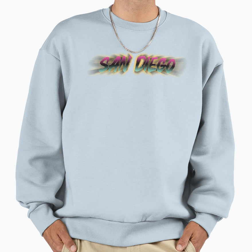 San Diego City Connect White Sweatshirt - Custom Art Print Men Women - T-Shirt, Sweatshirt, Hoodie