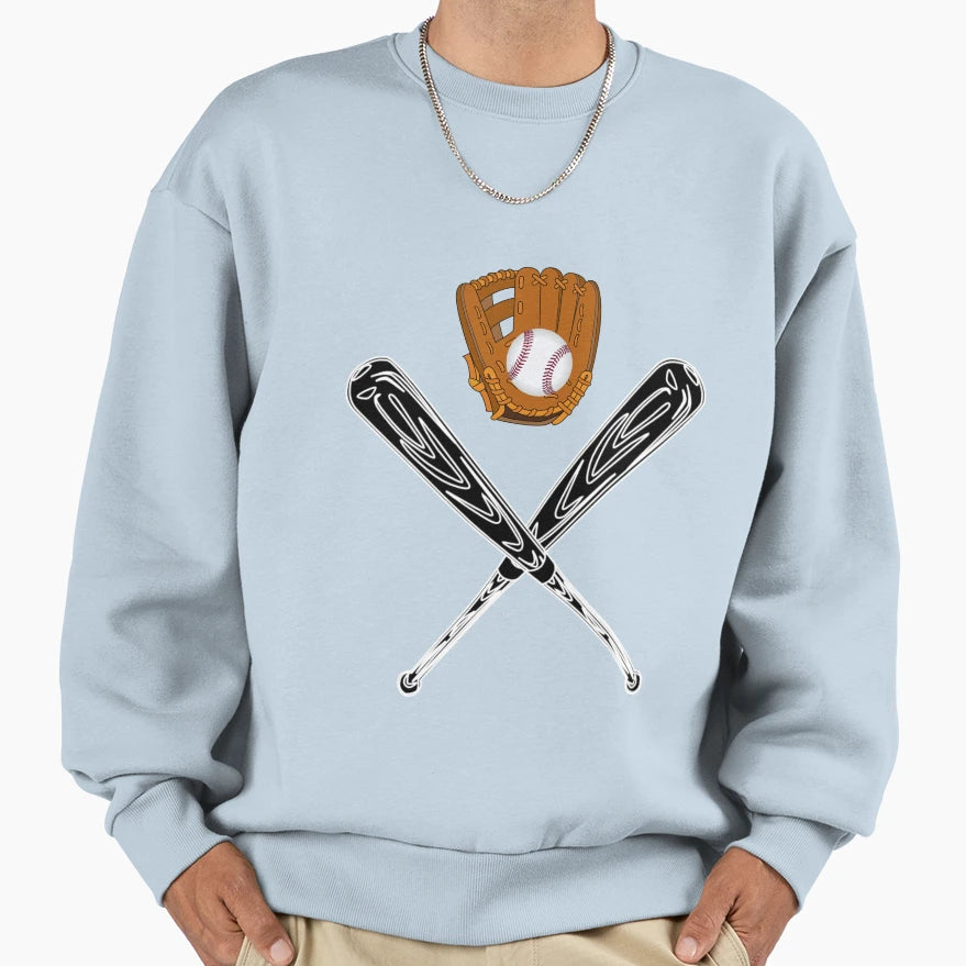 Baseball Stuff Sweatshirt - Aesthetic Graphic for Adults - T-Shirt, Sweatshirt, Hoodie