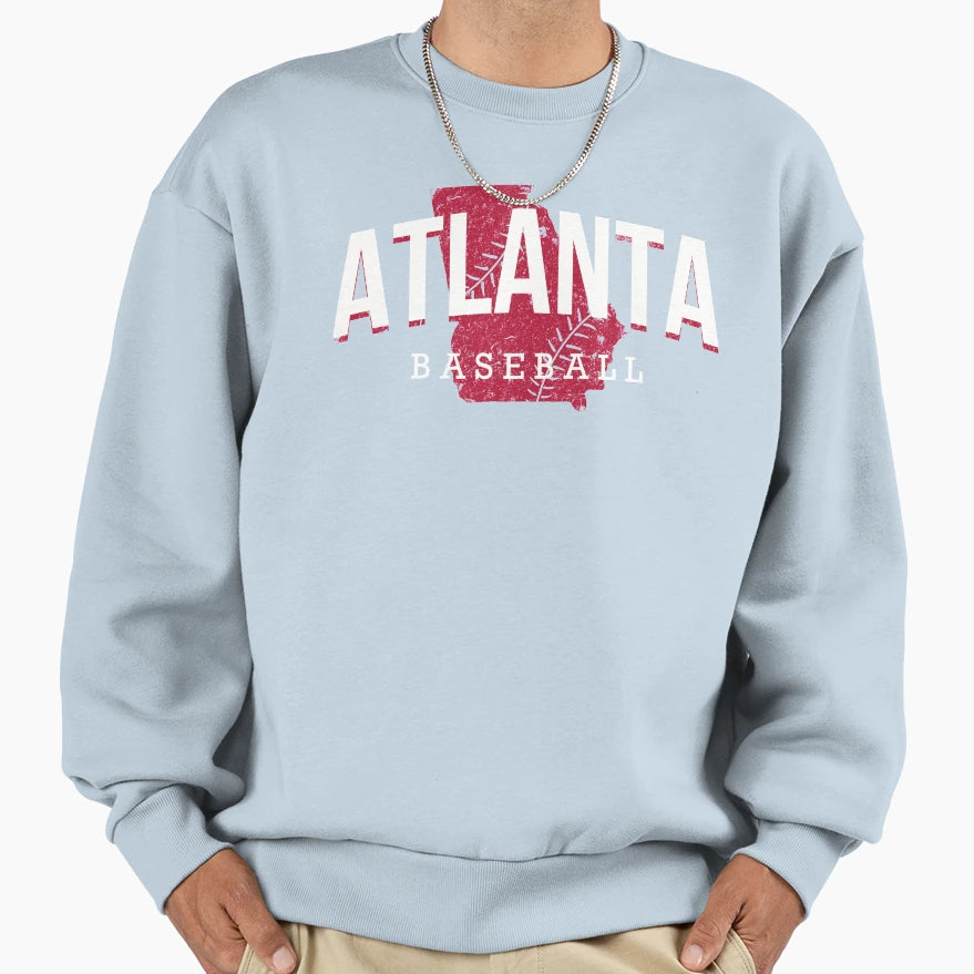 Atlanta Pride Baseball 2 Sweatshirt - Custom Art Print for Adults - T-Shirt, Sweatshirt, Hoodie
