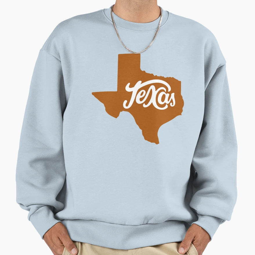 Texas Orange Sweatshirt - Minimalist Print Unisex - T-Shirt, Sweatshirt, Hoodie